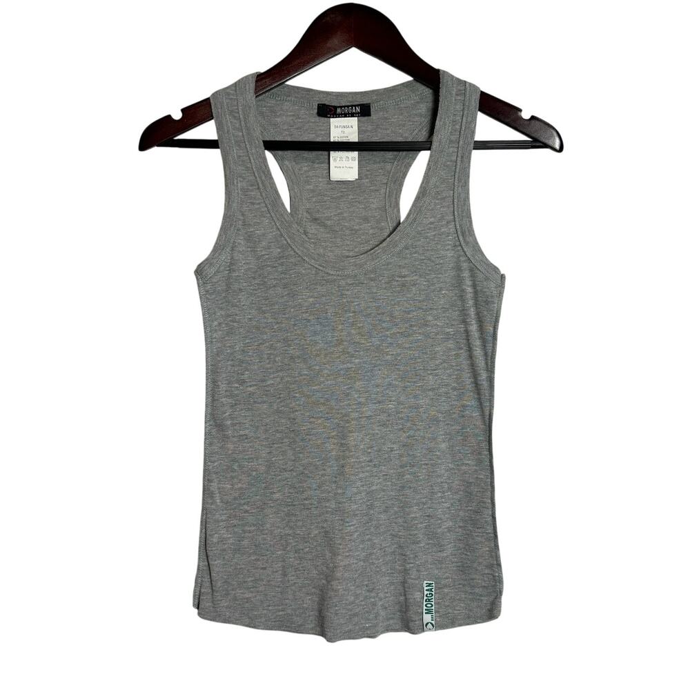Y2K 2000s Morgan De Toi Gray Racerback Tank Basic